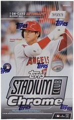 2022 Topps Stadium Club CHROME MLB Baseball Hobby Box